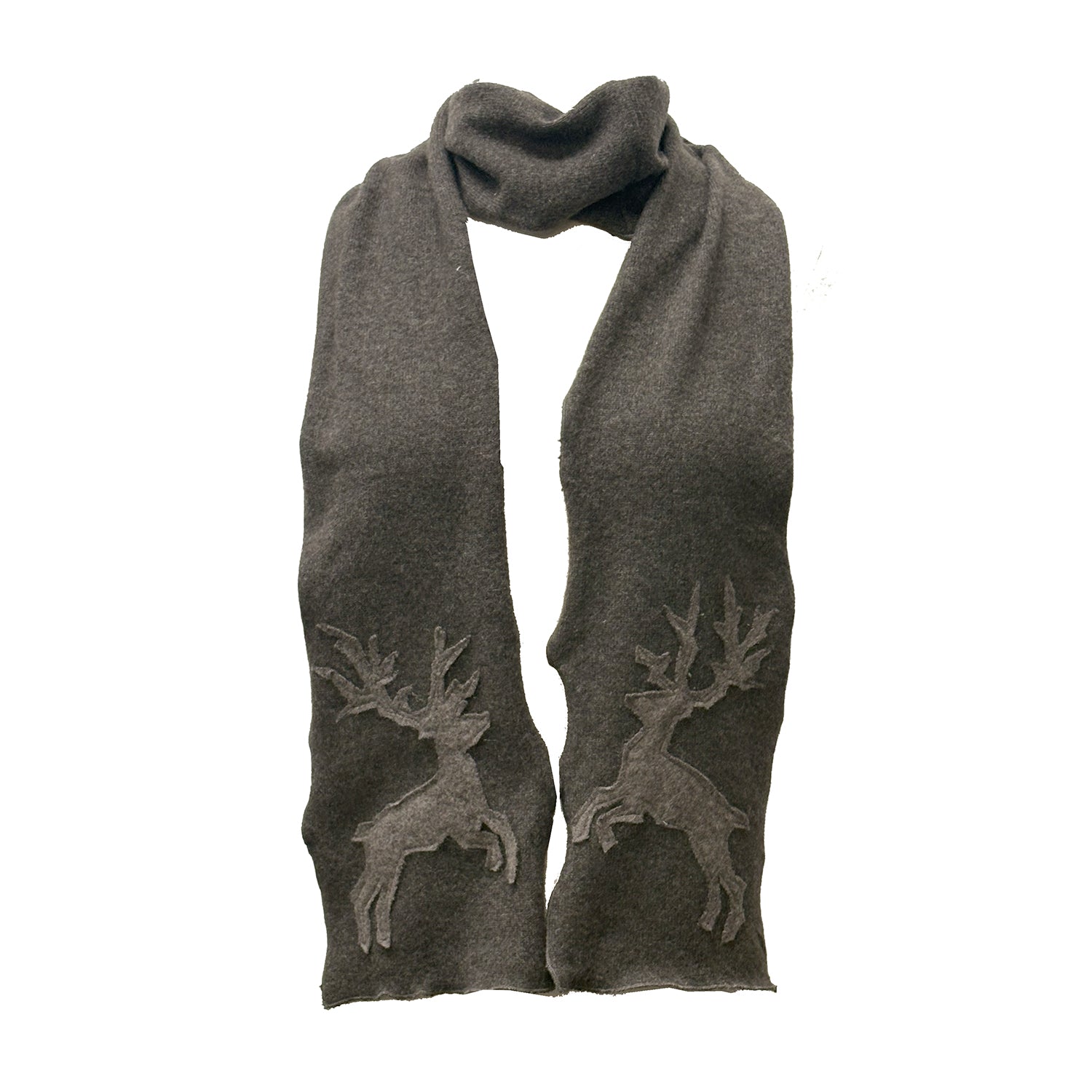Deer Scarf-Brown Heather