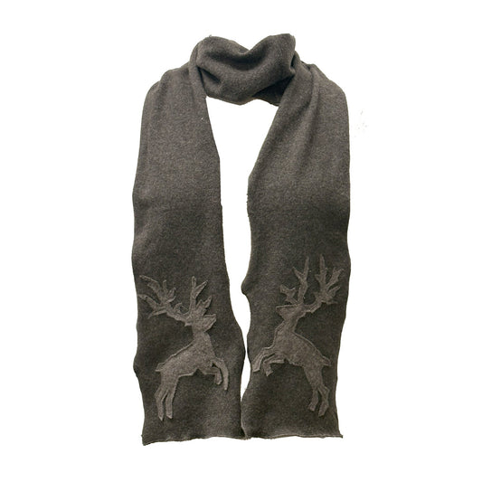 Deer Scarf-Brown Heather