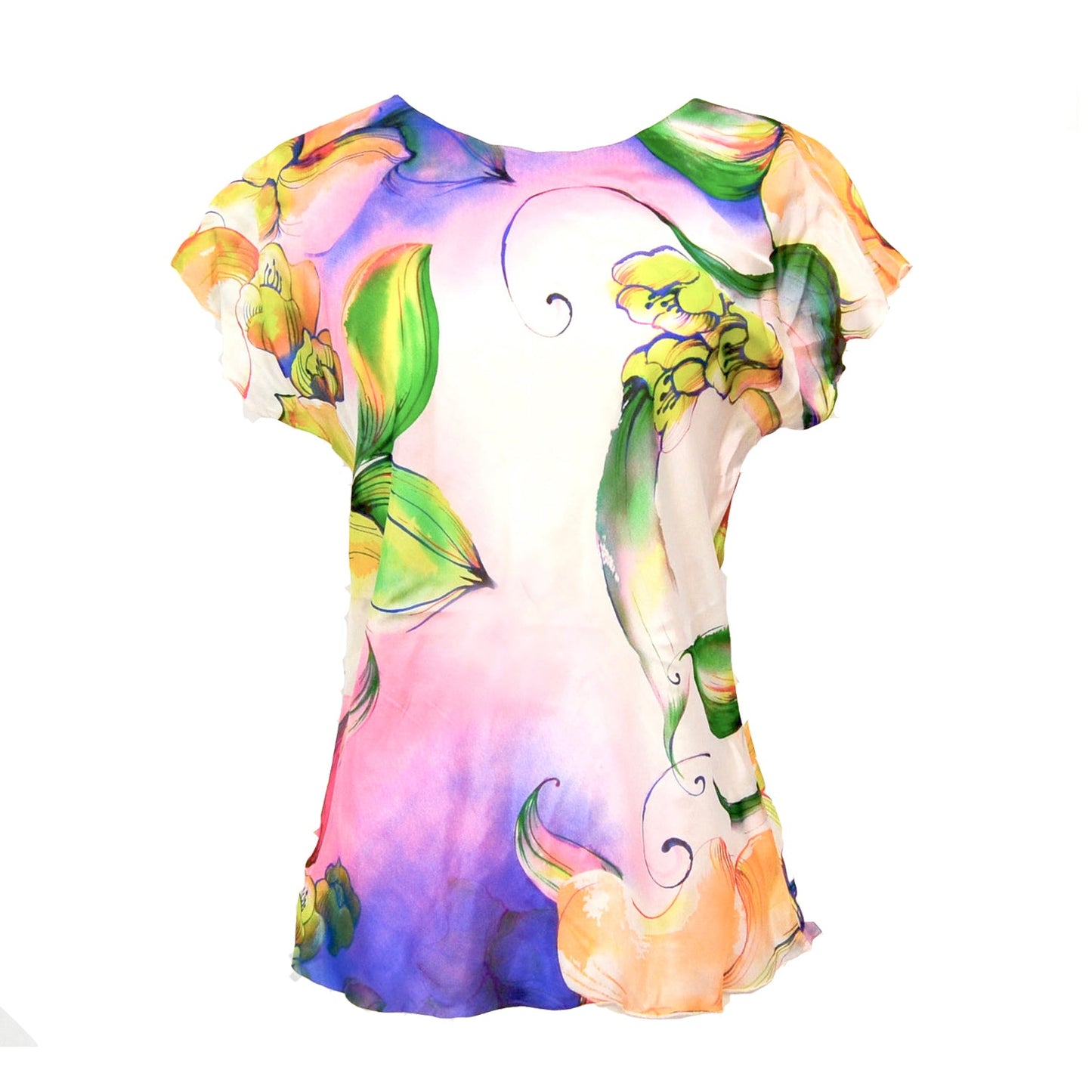Doris Blouse – Bright Silk Swirl