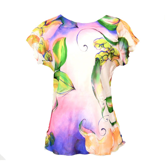 Doris Blouse – Bright Silk Swirl