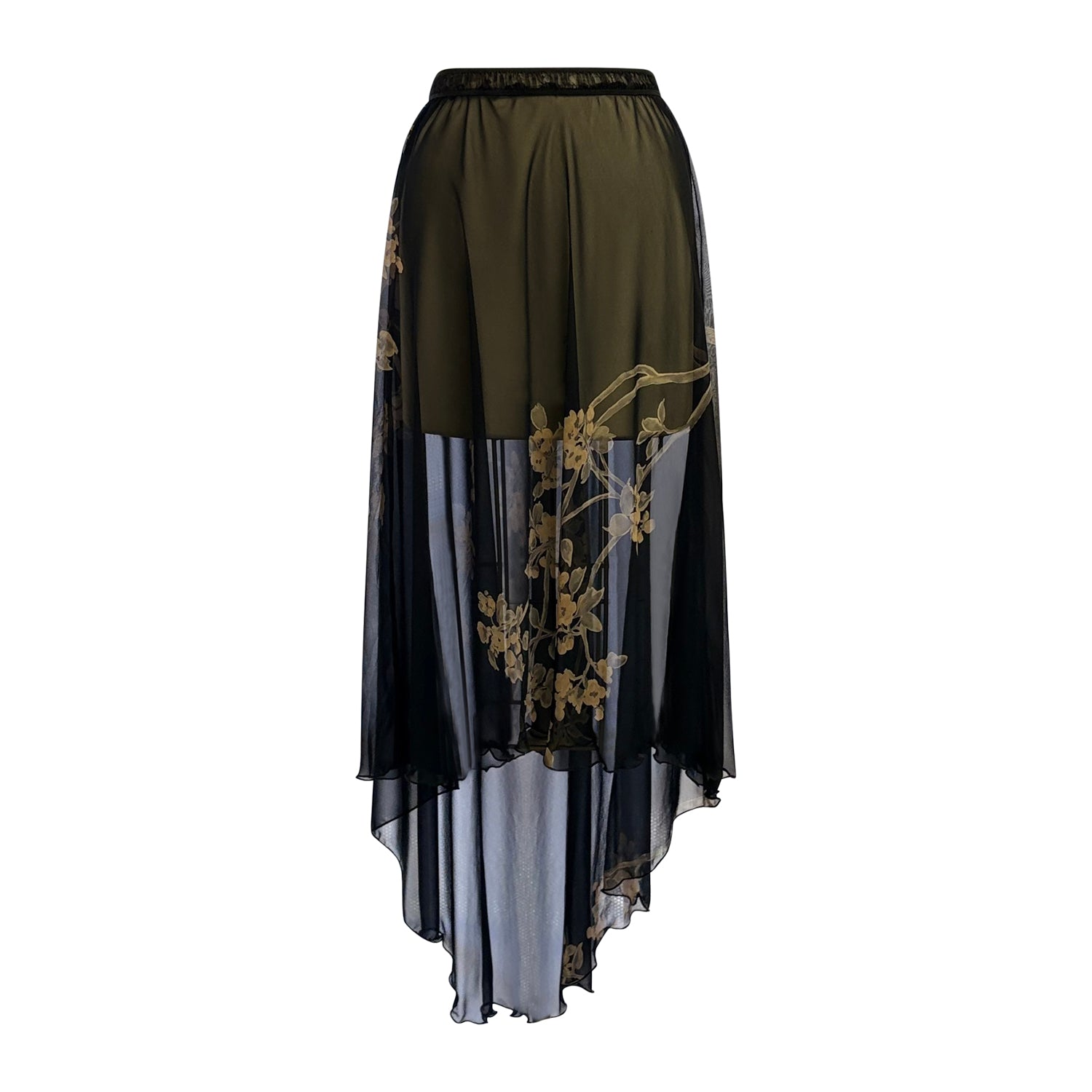 Faela Skirt — High/Low Silk Chiffon
