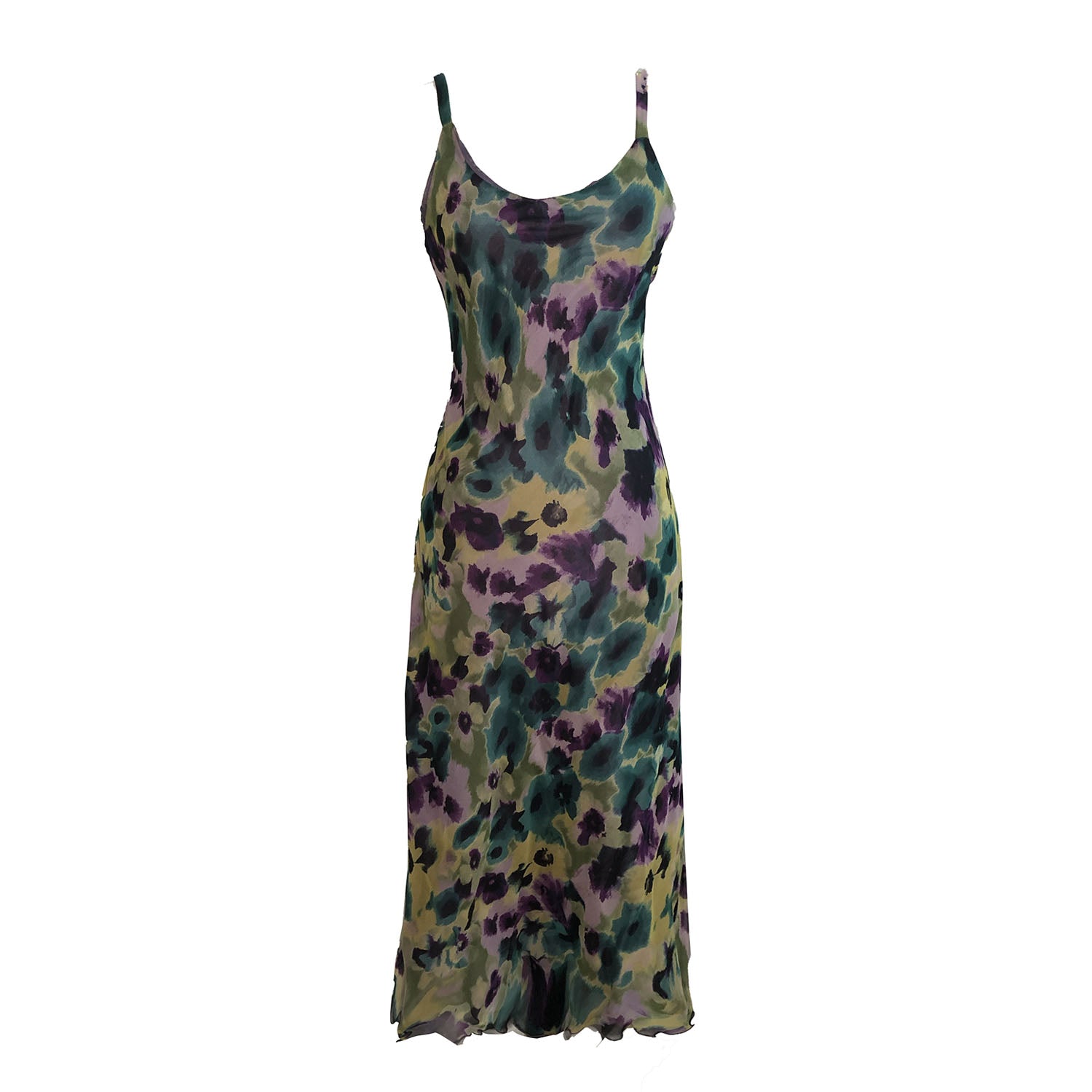 Floriana Slipdress-Monet Print Silk Chiffon