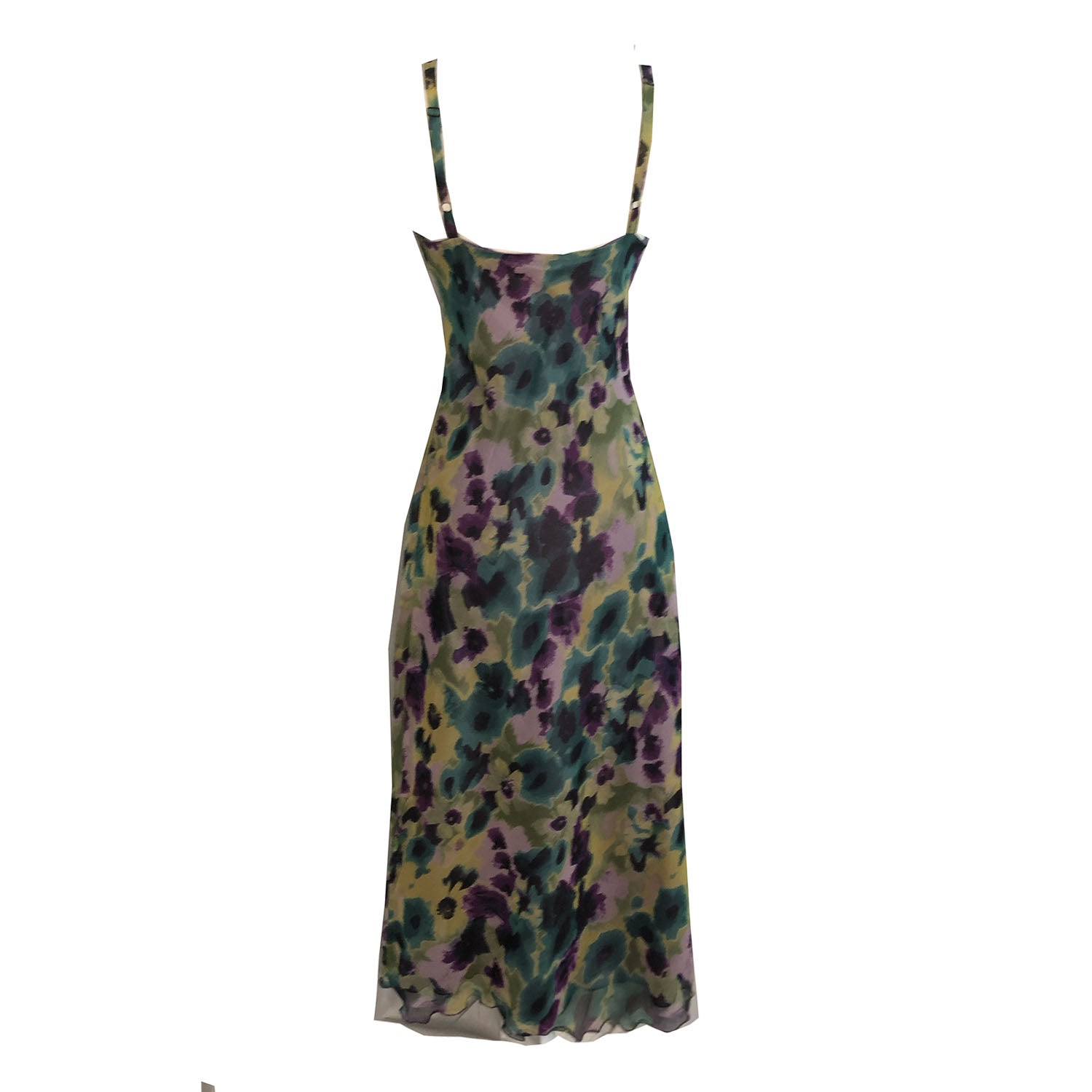 Floriana Slipdress-Monet Print Silk Chiffon
