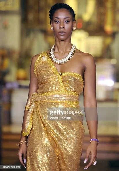 DNB’s Fiona Haute Couture Floor Length Evening Gown "Gold"