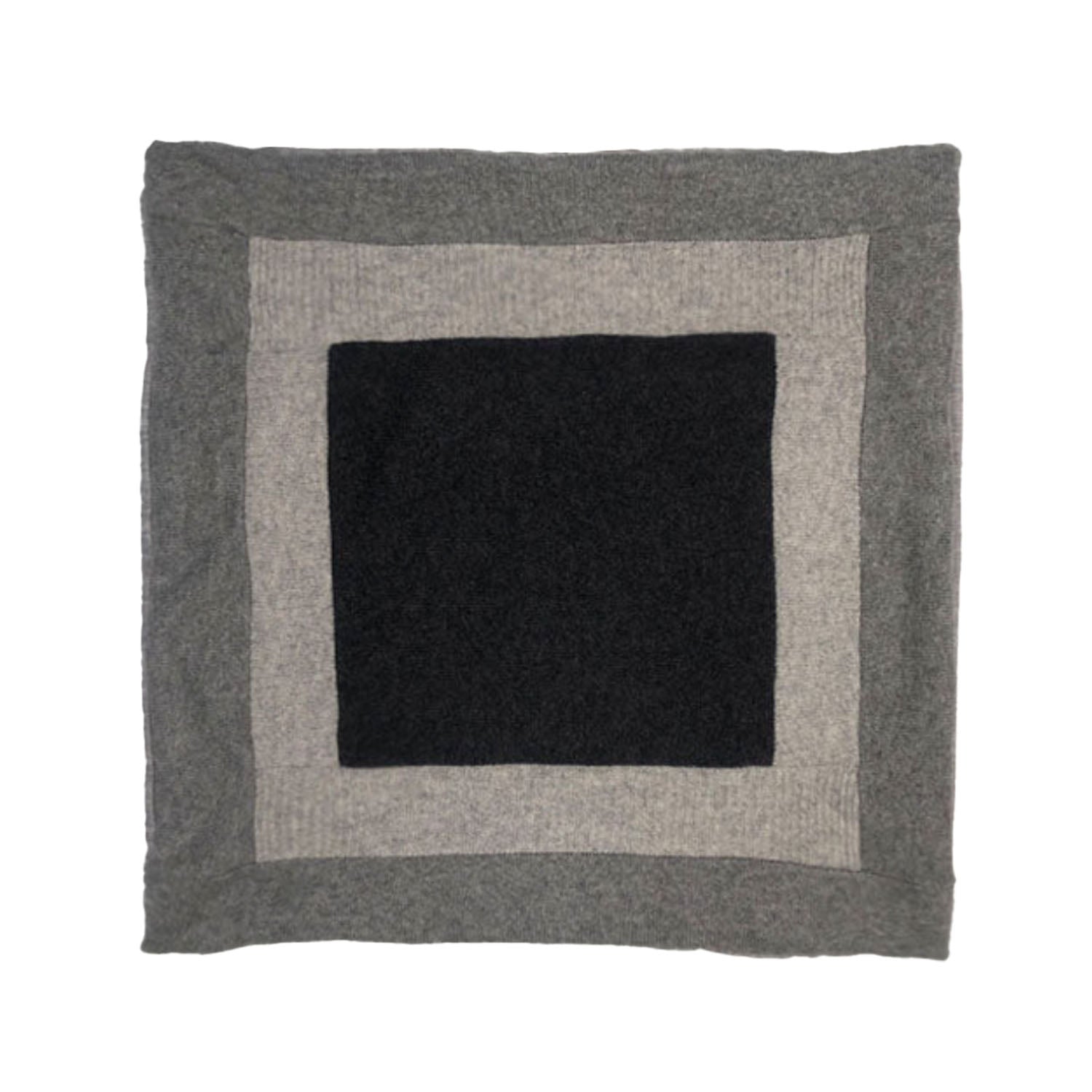 Grey Color Blocked Pillows + 18"