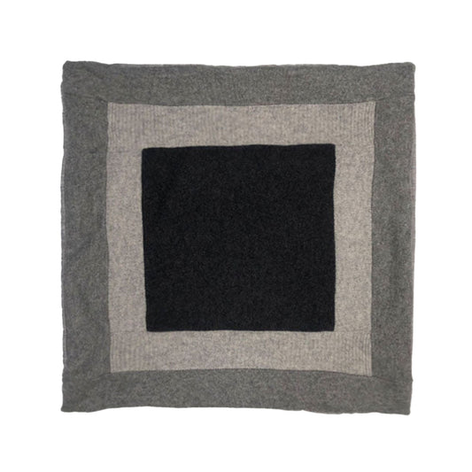 Grey Color Blocked Pillows + 18"