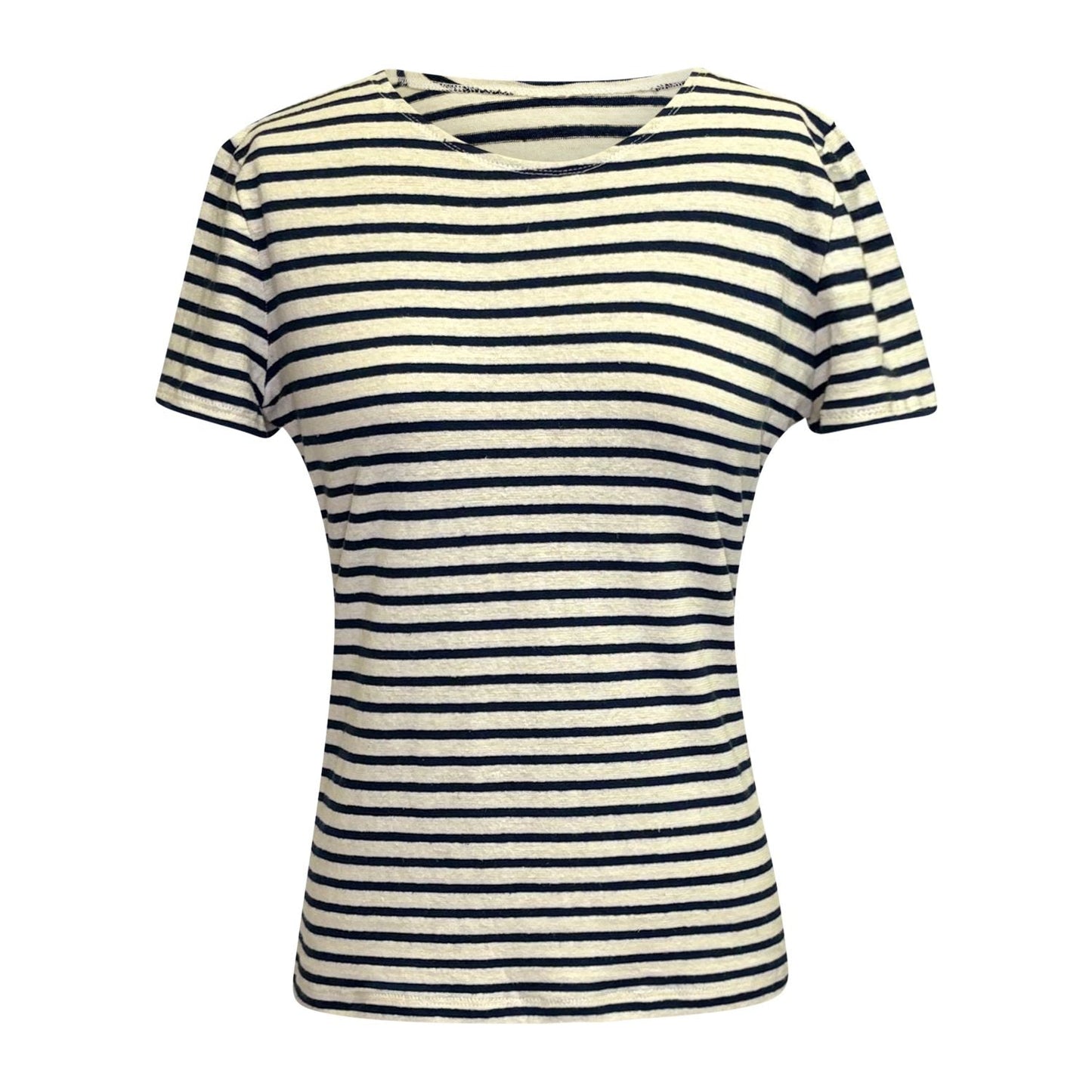 Harbor Hemp Stripe Short Sleeve T Shirt