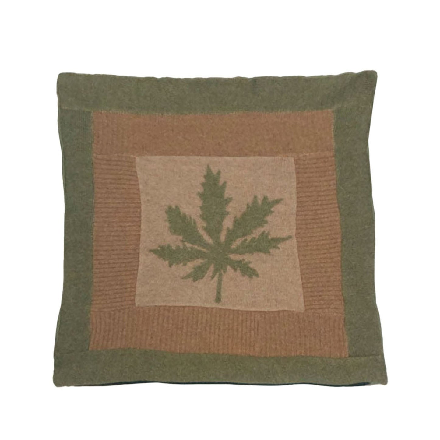 Hemp Applique Pillow + 18"