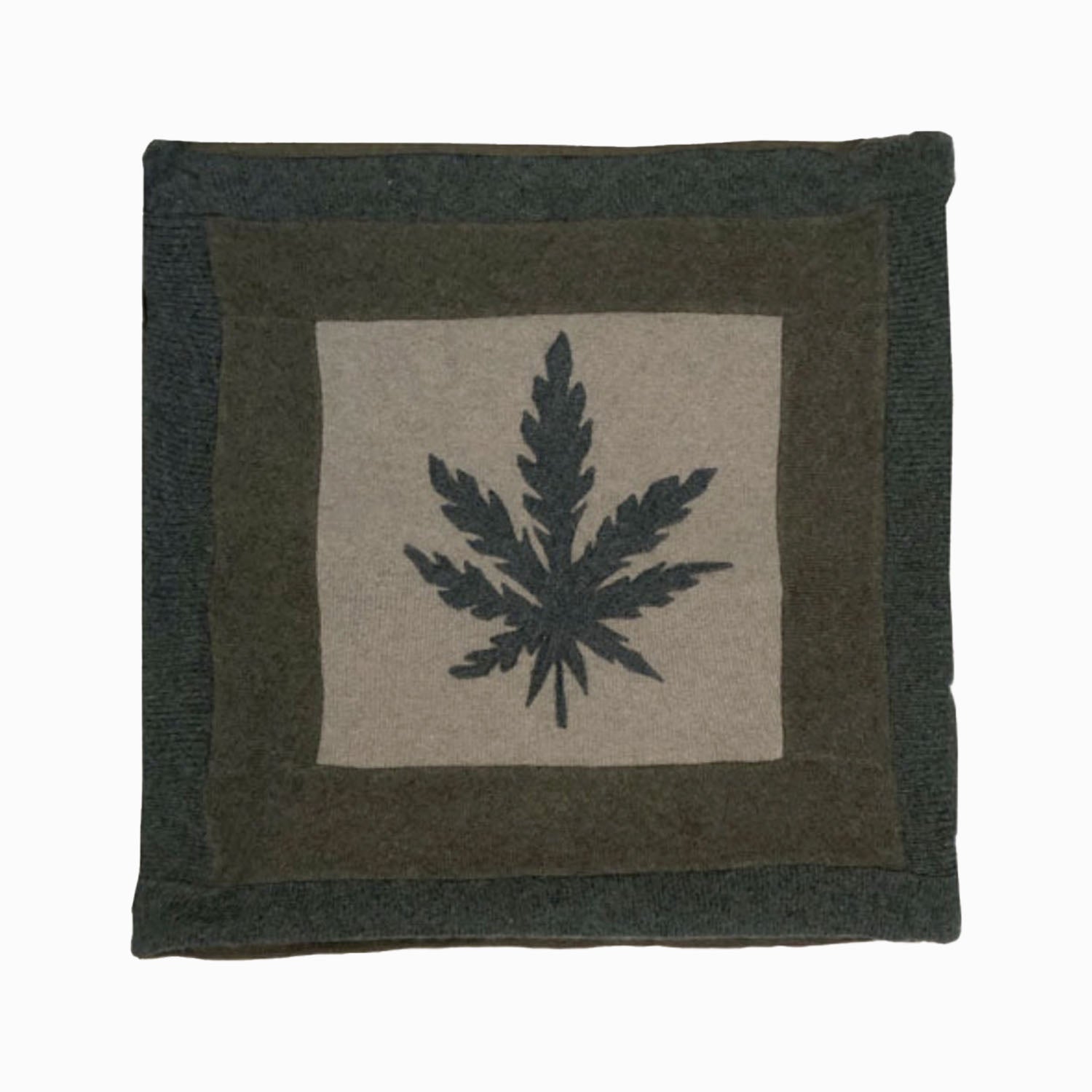 Hemp Applique Pillow 18"