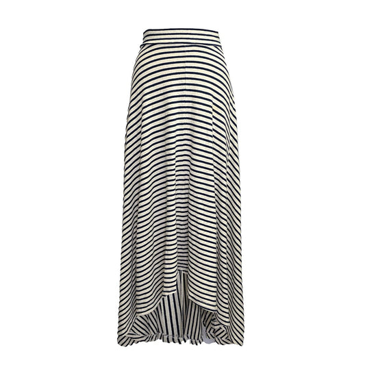 Bay Skirt – Striped High-Low Hemp Skirt