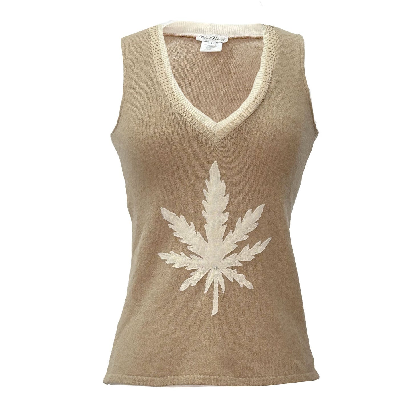 Hemp Leaf Sweater Vest