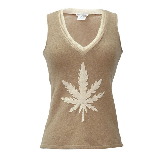 Hemp Leaf Sweater Vest