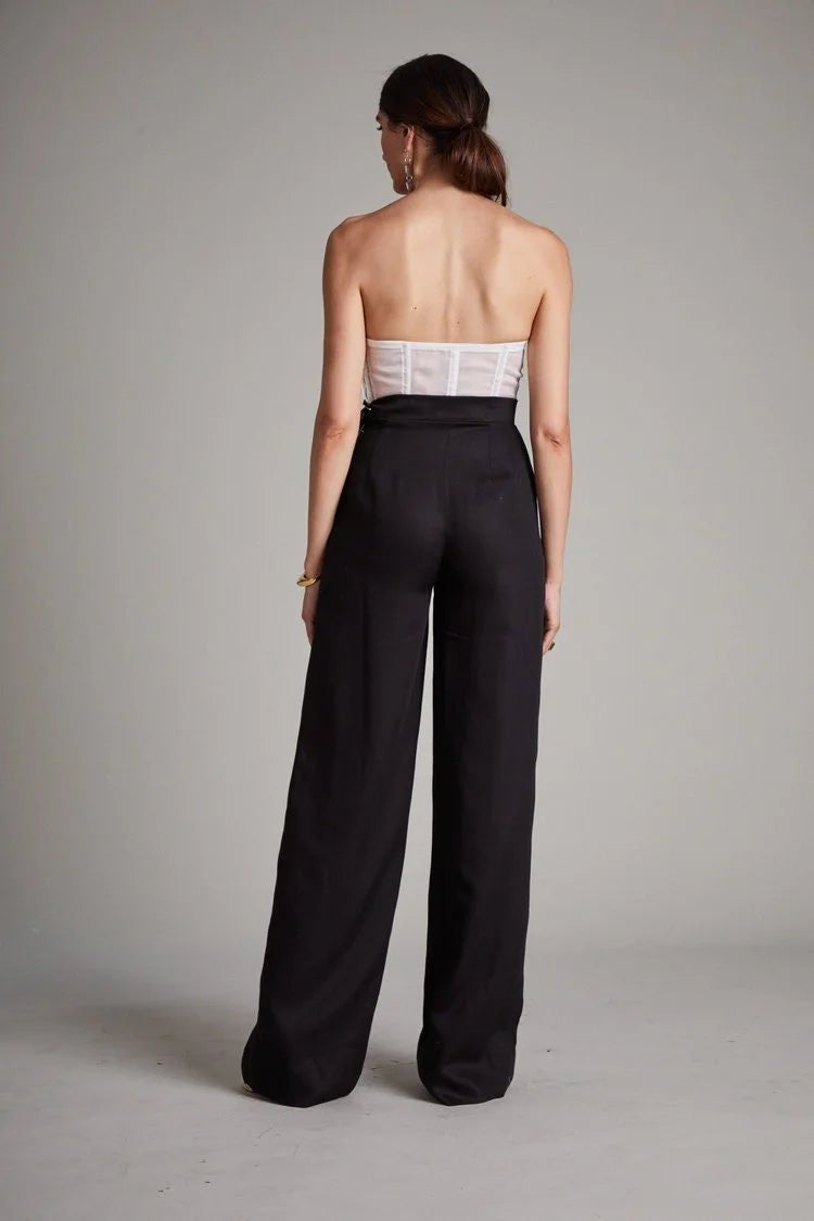 Black Wide Leg Trousers
