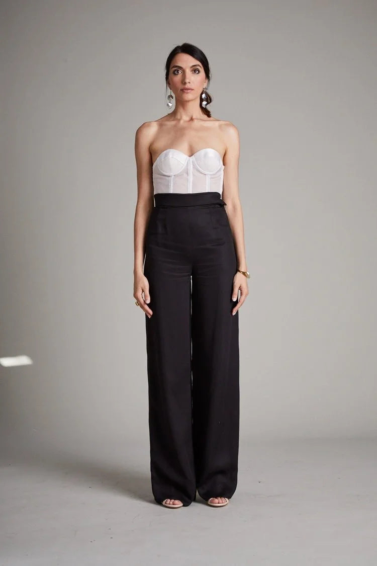 Black Wide Leg Trousers