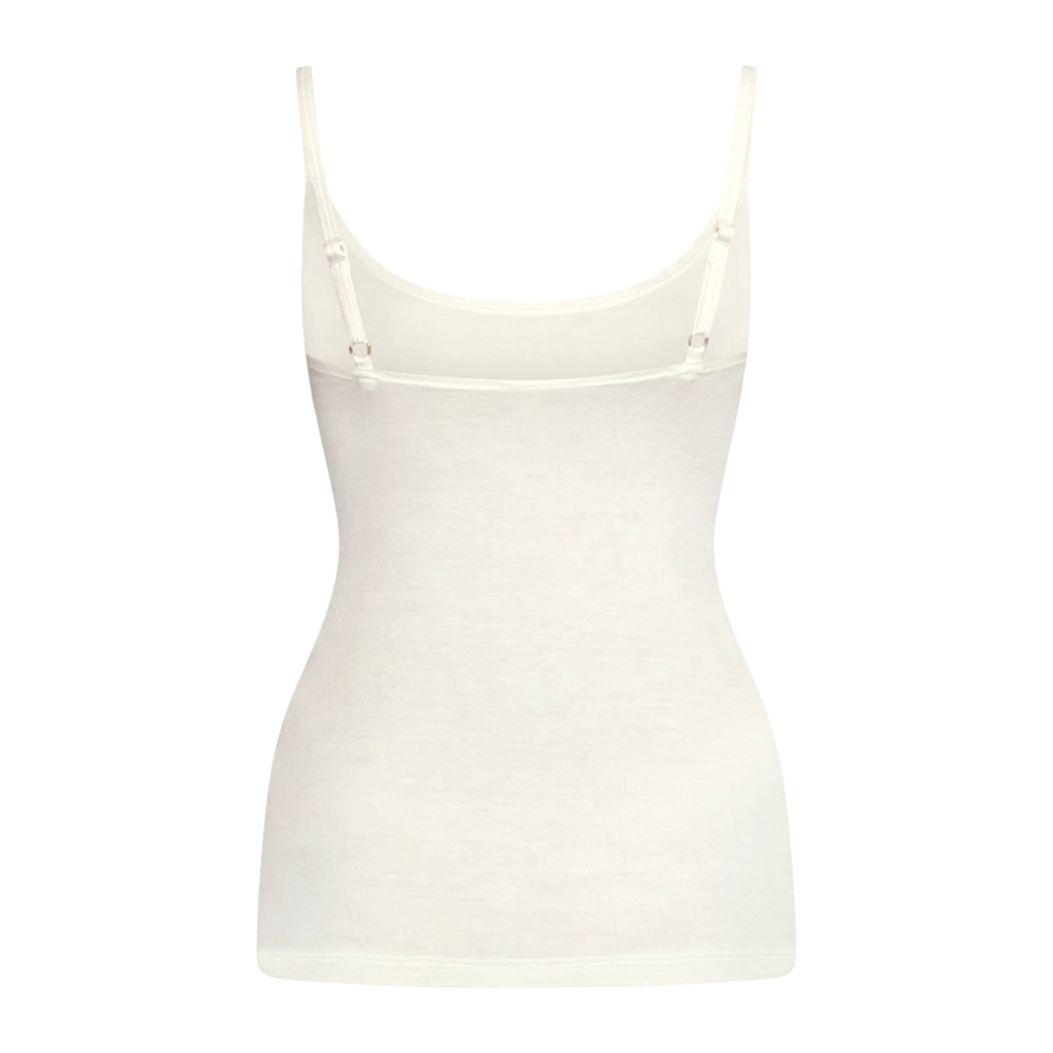 Jayne Spaghetti T Shirt-Creme