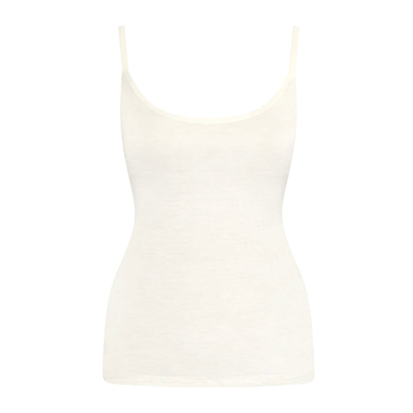 Jayne Spaghetti T Shirt-Creme