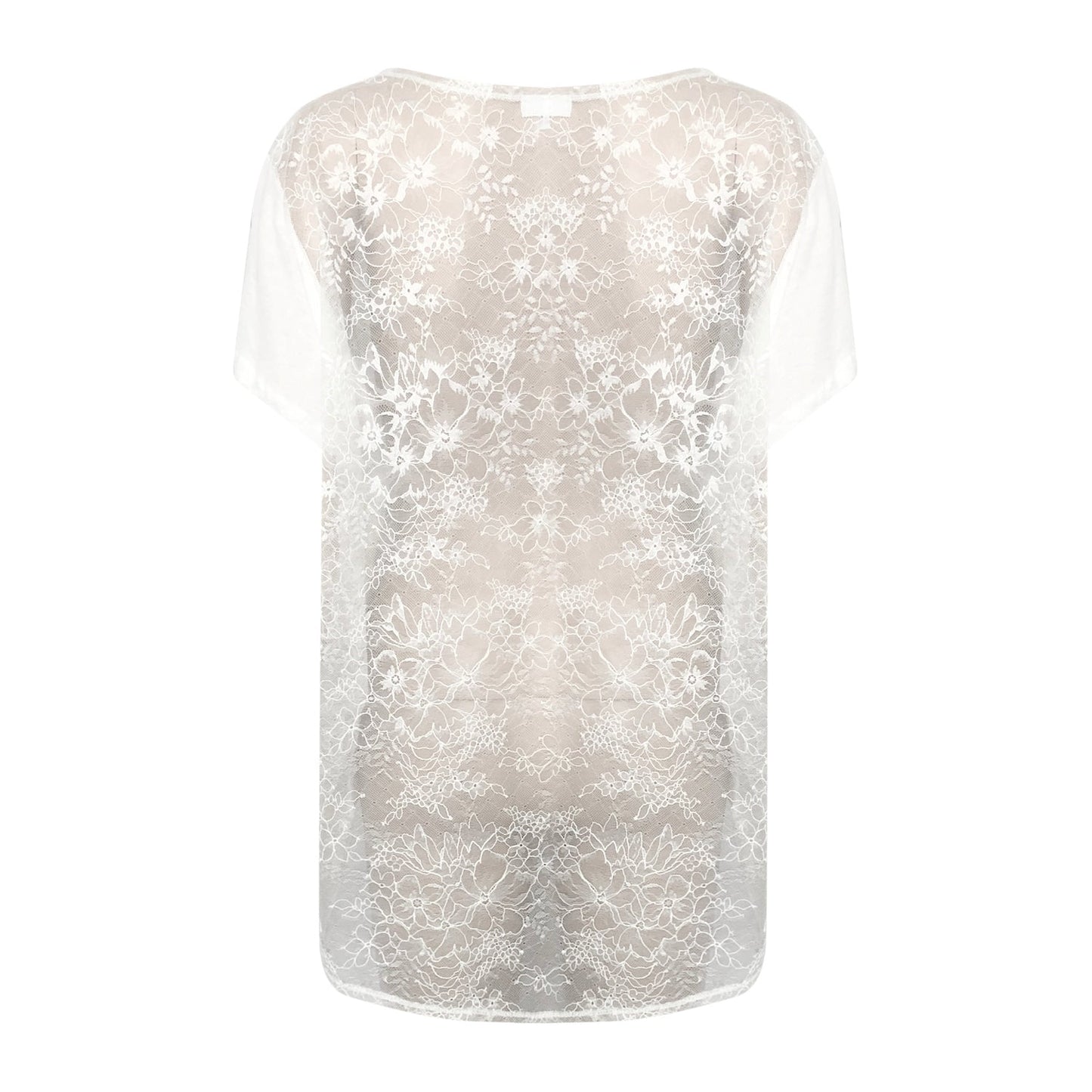 Odette Chantilly Lace/Cotton T-Shirt