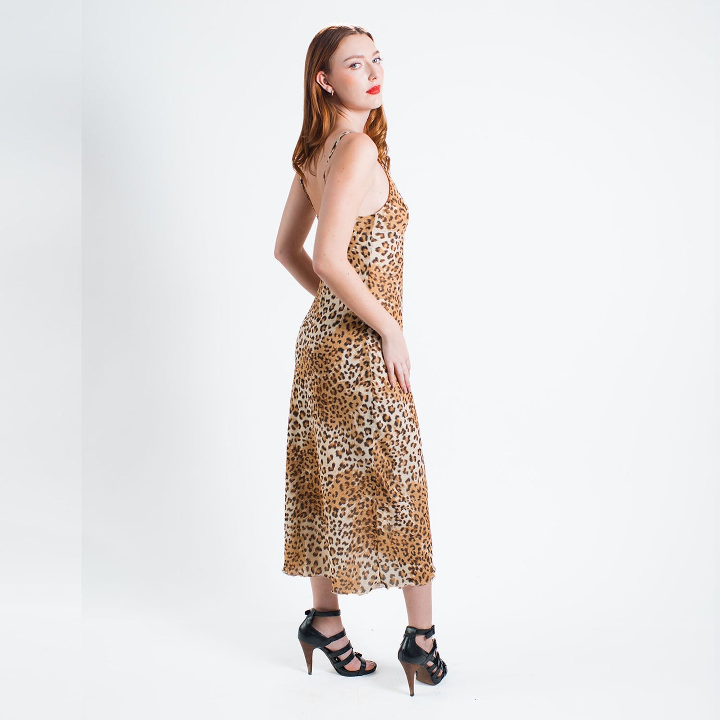 Loretta Vegan Leopard Slipdress