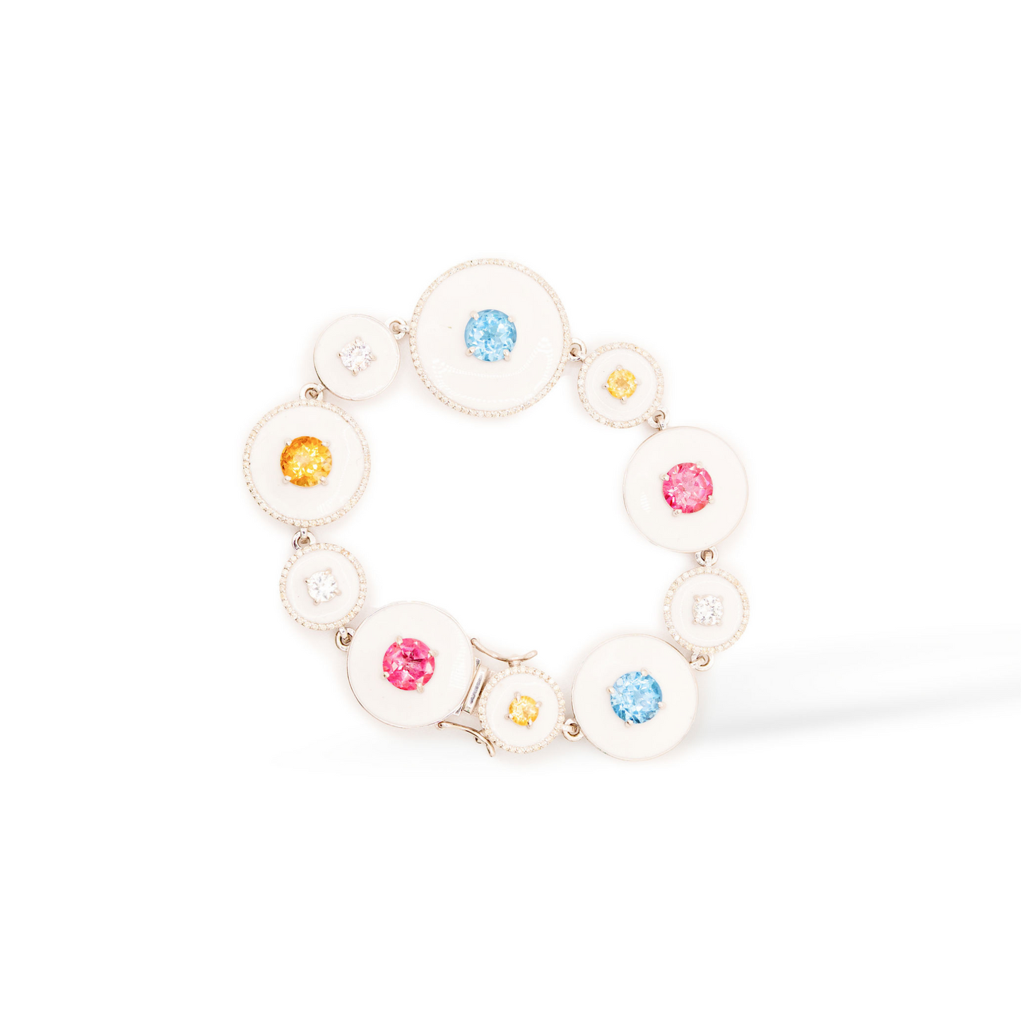 Gemstone Celestial Bracelet in 18K Yellow Gold