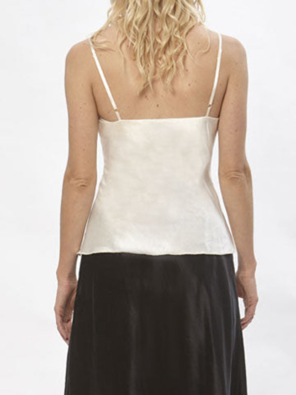 Megan Camisole -Hemp/Silk Satin-Crème