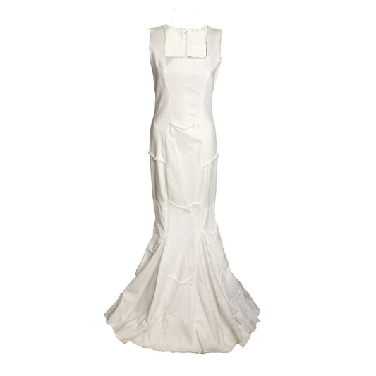 Diana Denim Dress-White Mermaid Gown