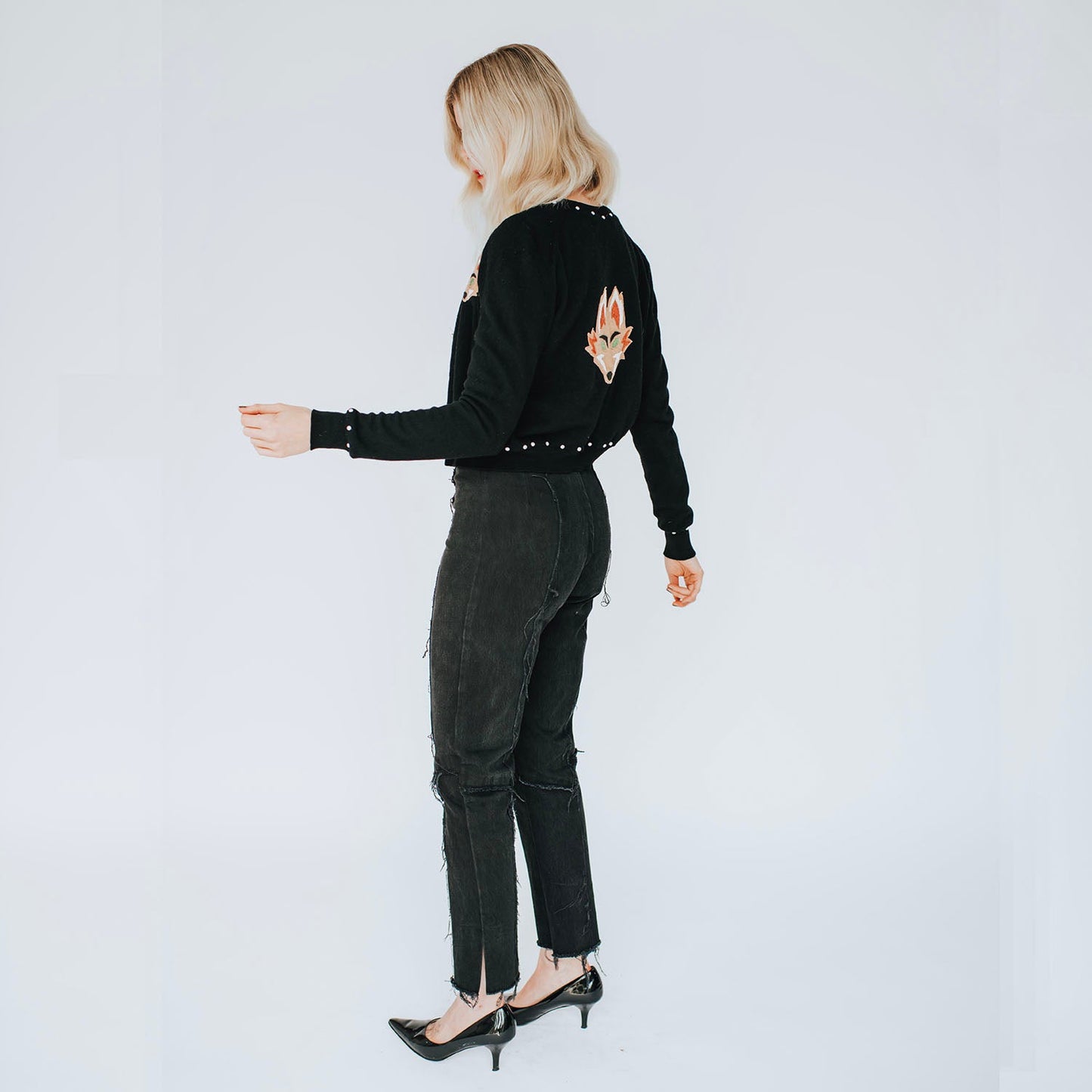 Mila Cigarette Jean — Black
