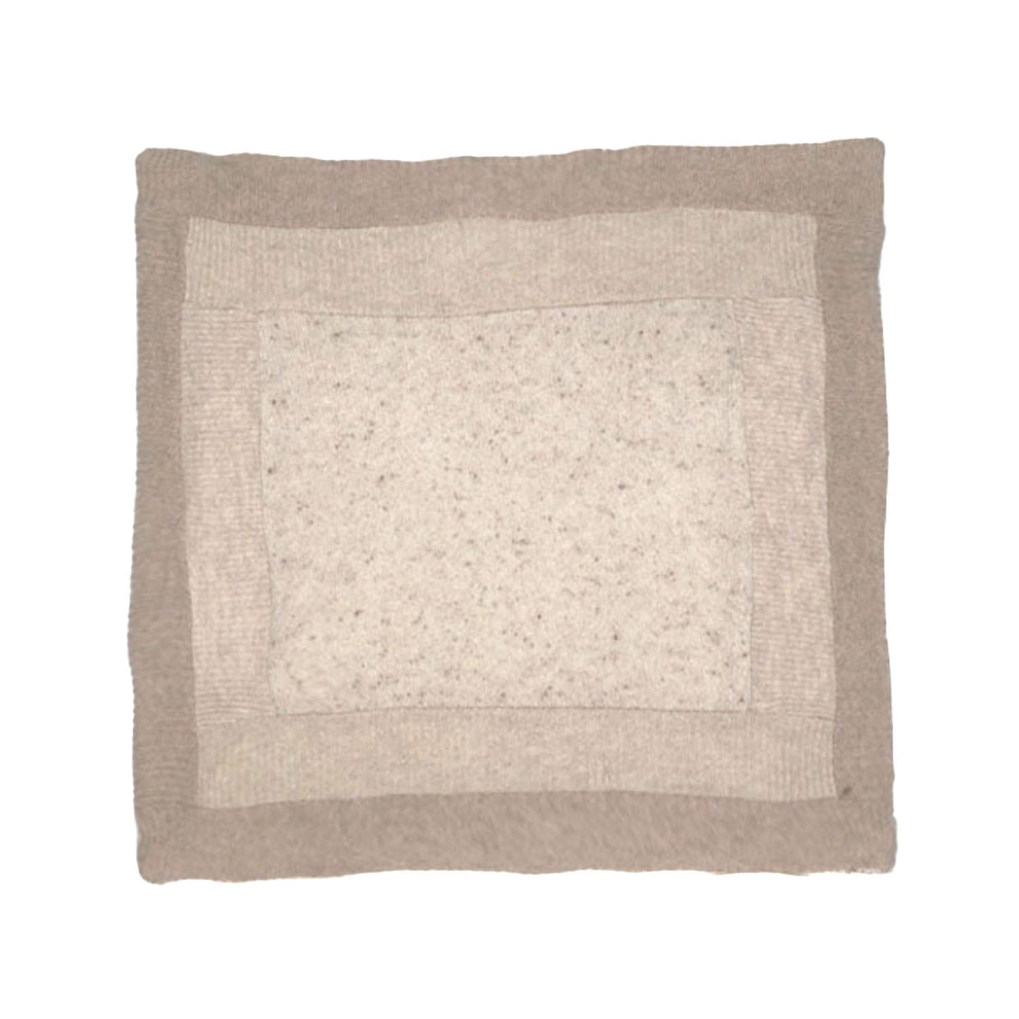 Oatmeal Color Blocked Pillow + 18"