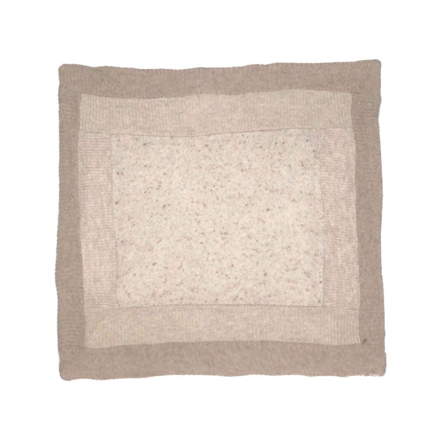 Oatmeal Color Blocked Pillow + 18"
