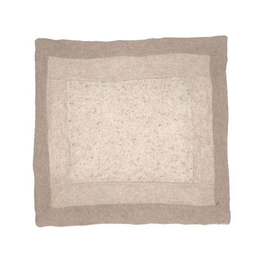 Oatmeal Color Blocked Pillow + 18"