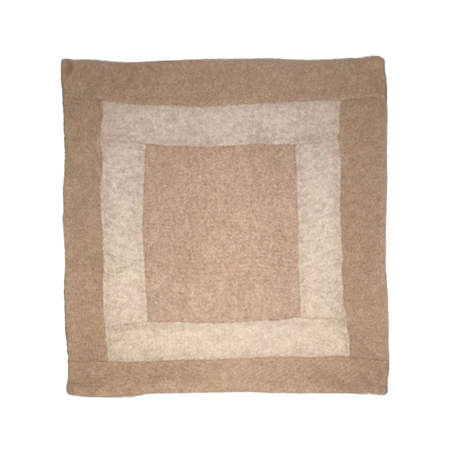 Oatmeal Rose Color Blocked Pillow 18"