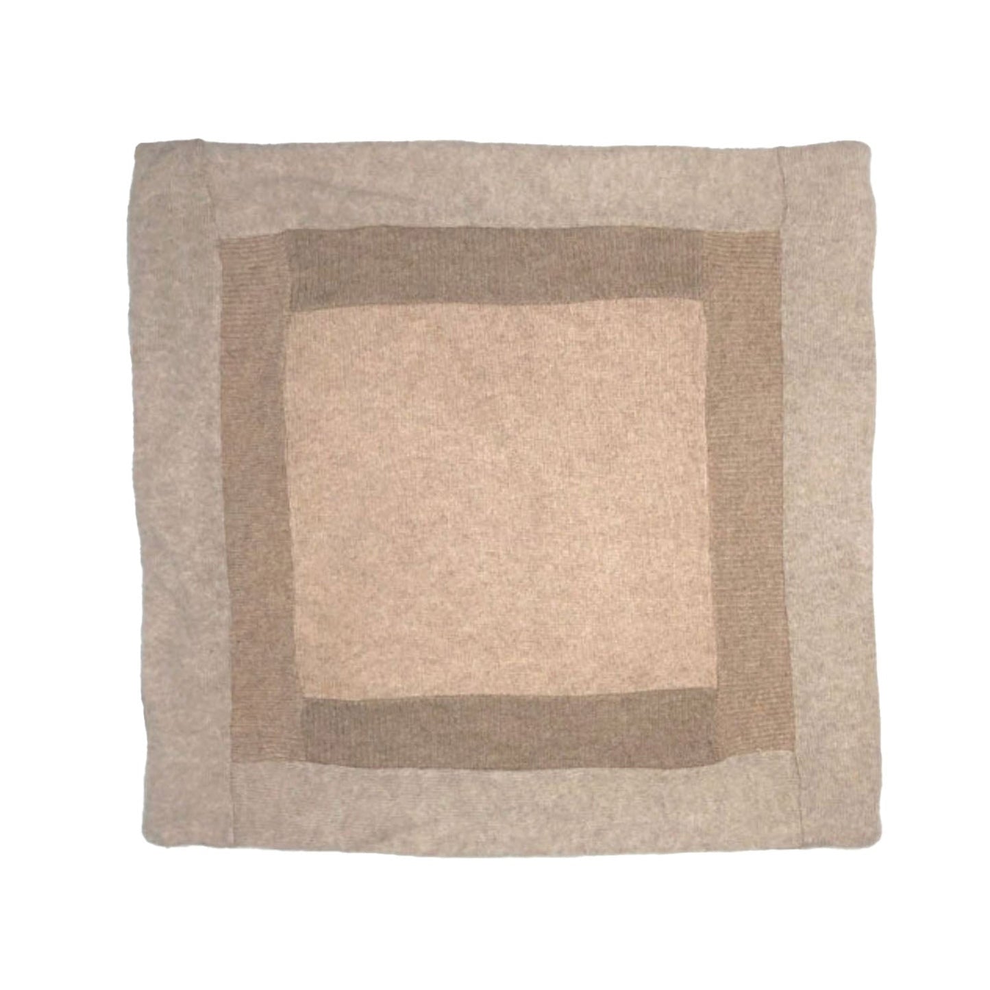 Oatmeal Rose Color Blocked Pillow + 18"