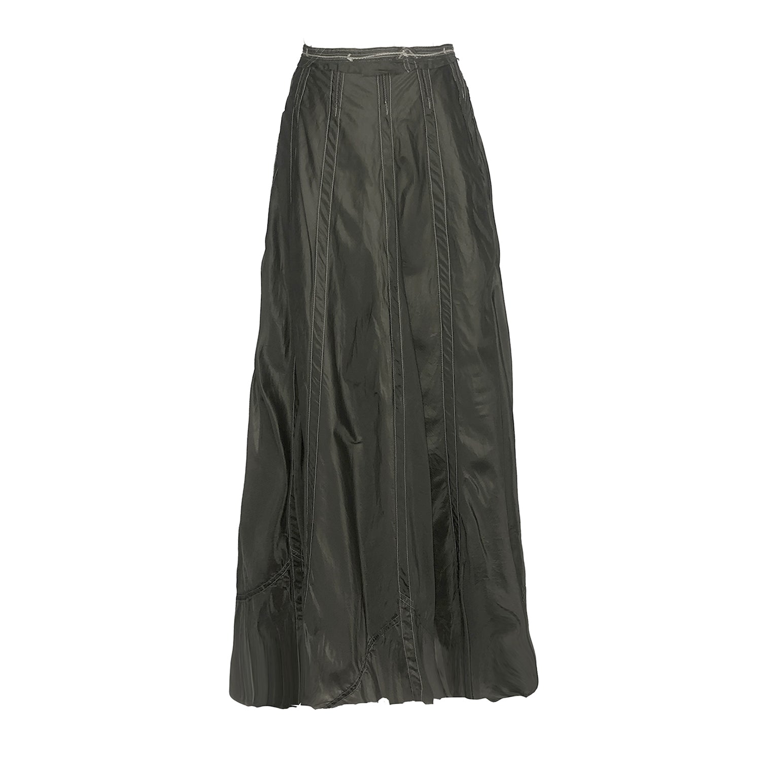 Olivia Maxi Parachute Skirt-Steel Grey