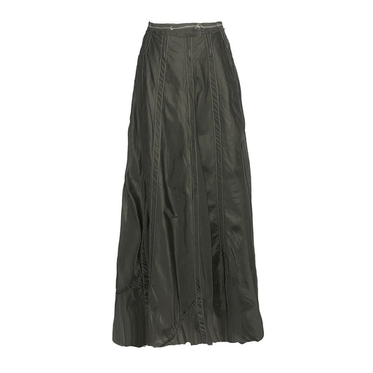 Olivia Maxi Parachute Skirt-Steel Grey