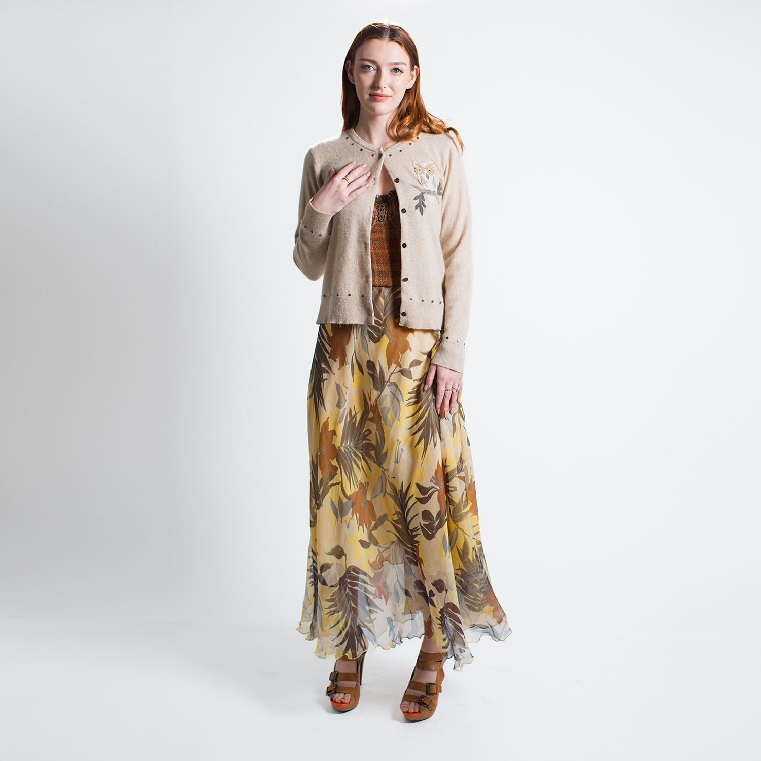Isla Tropical Floral Maxi Skirt