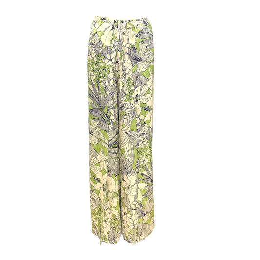 Paloma Wrap Pants-Silk Hibiscus