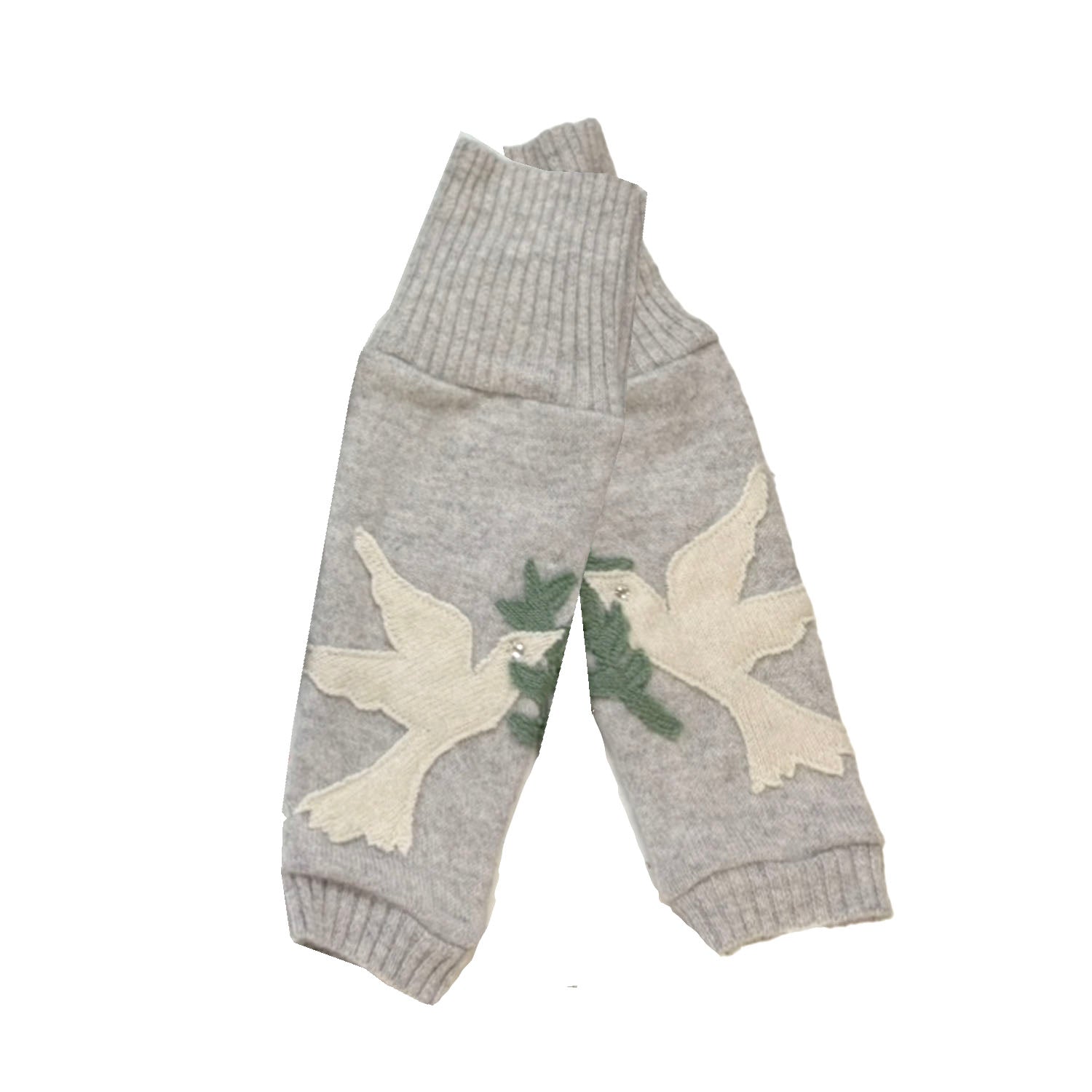 Peace Dove Gloves – Heather Grey