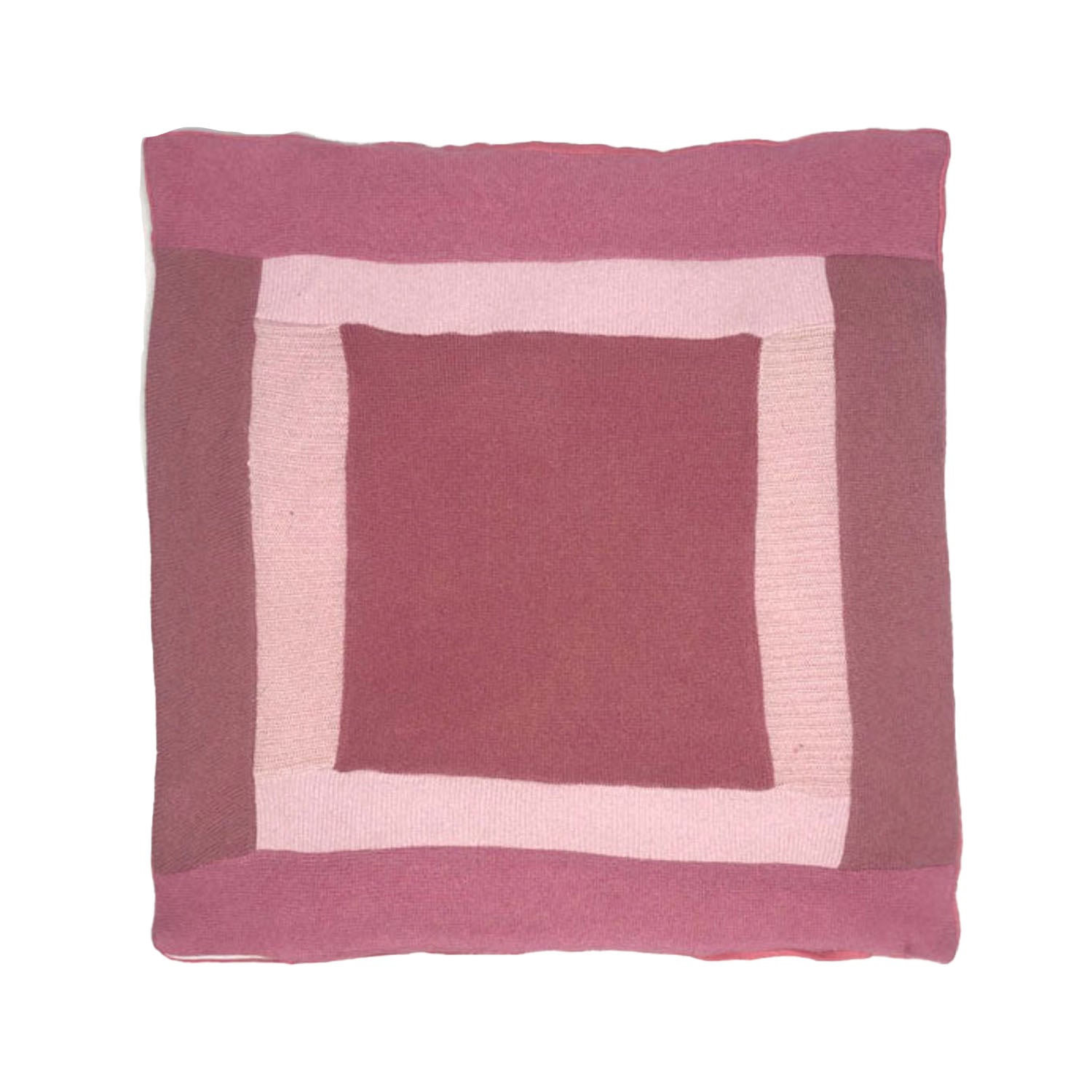 Color Blocked Pillow Pink 16"