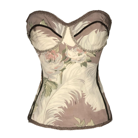 Feather and Rose Bustier