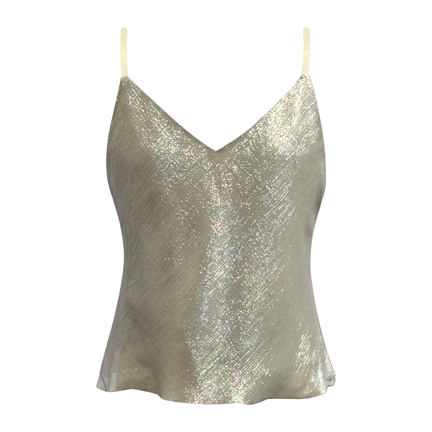 Camisole-Metallic Silk Organza