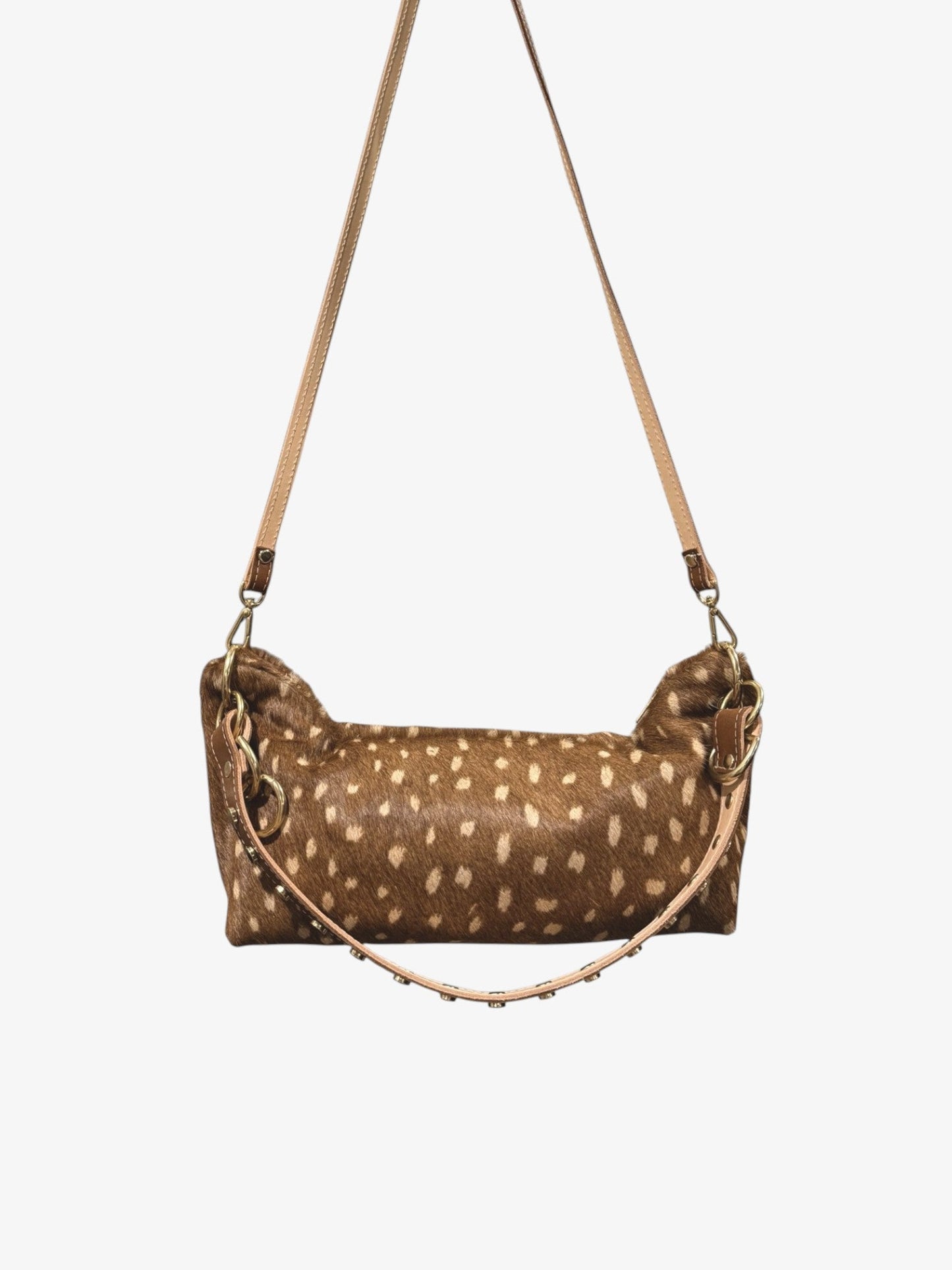 Blair Shoulder Bag, Fawn Print Hair-On-Hide