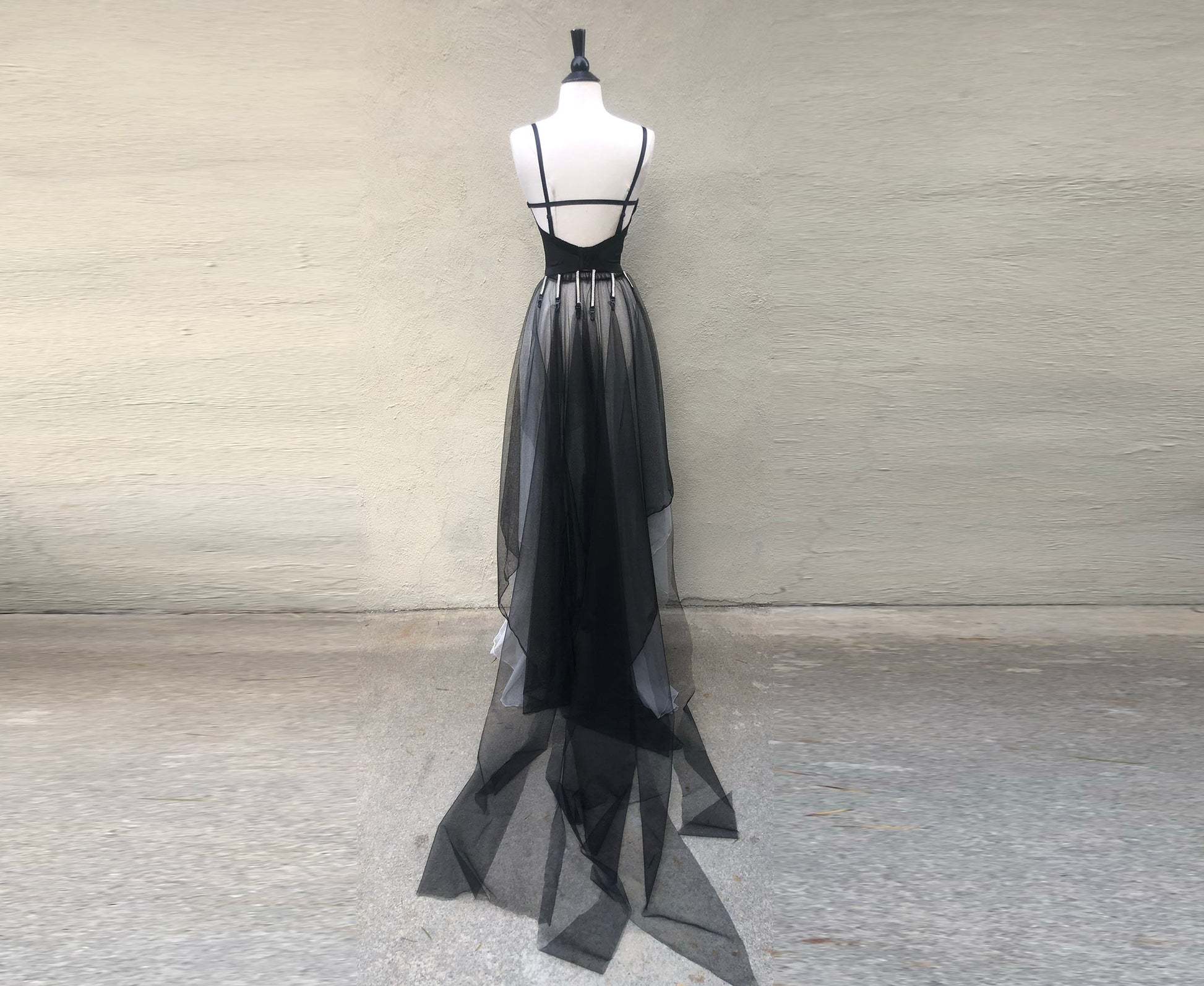 Velouria Bustier with Train