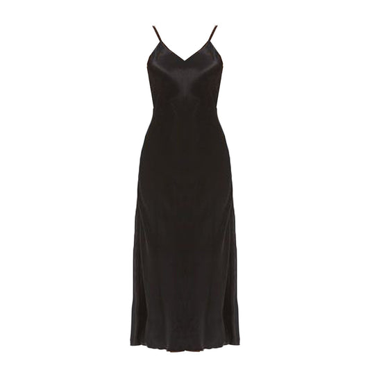 Vivien Slipdress – Hemp/Silk-Black