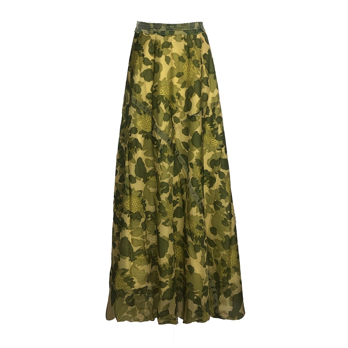 Amelia  Maxi Parachute Skirt-Camo