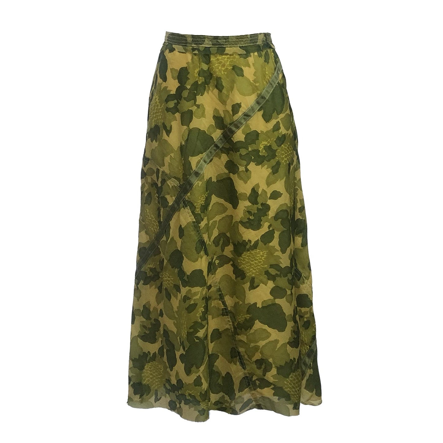 Harriet Midi Parachute Skirt-Camo