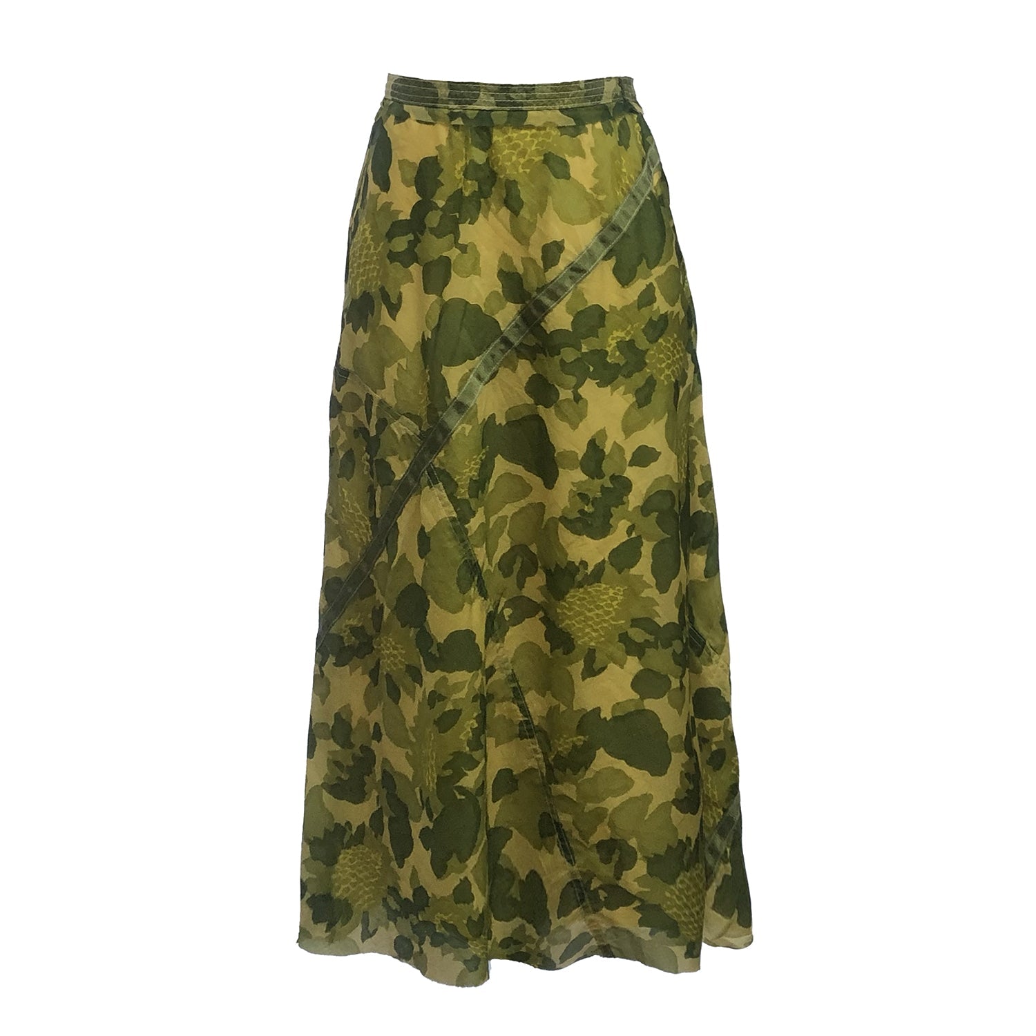 Harriet Midi Parachute Skirt-Camo