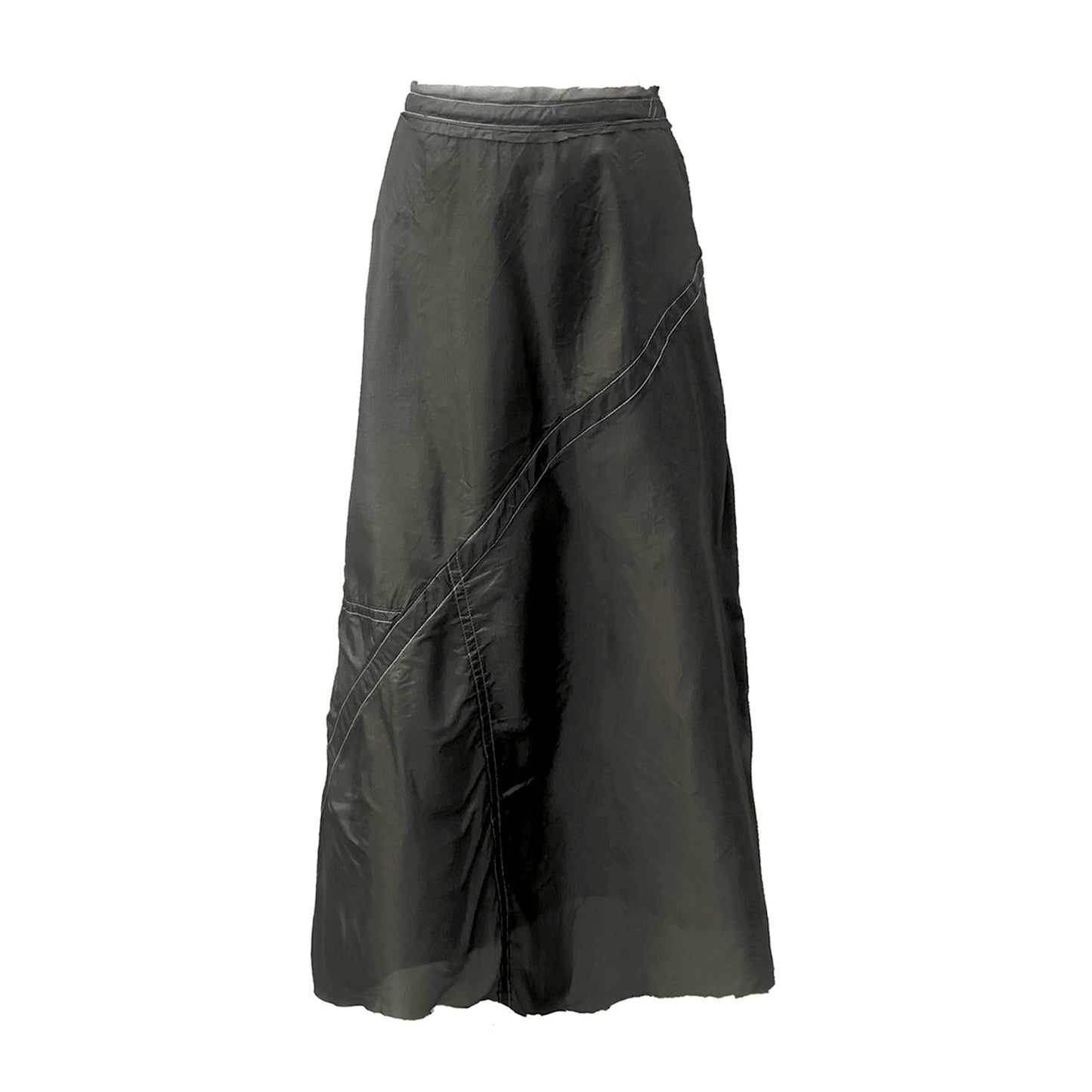 Harriet Midi Parachute Skirt-Steel Grey