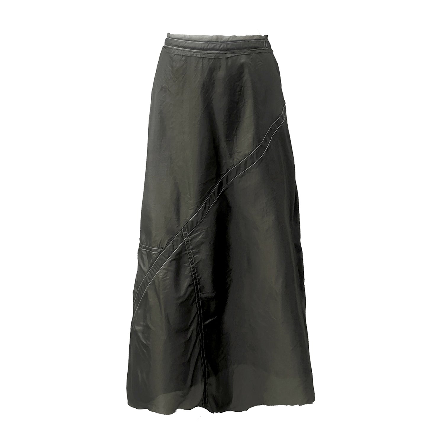 Harriet Midi Parachute Skirt-Steel Grey