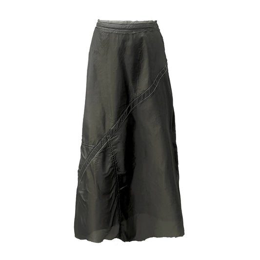 Harriet Midi Parachute Skirt-Steel Grey