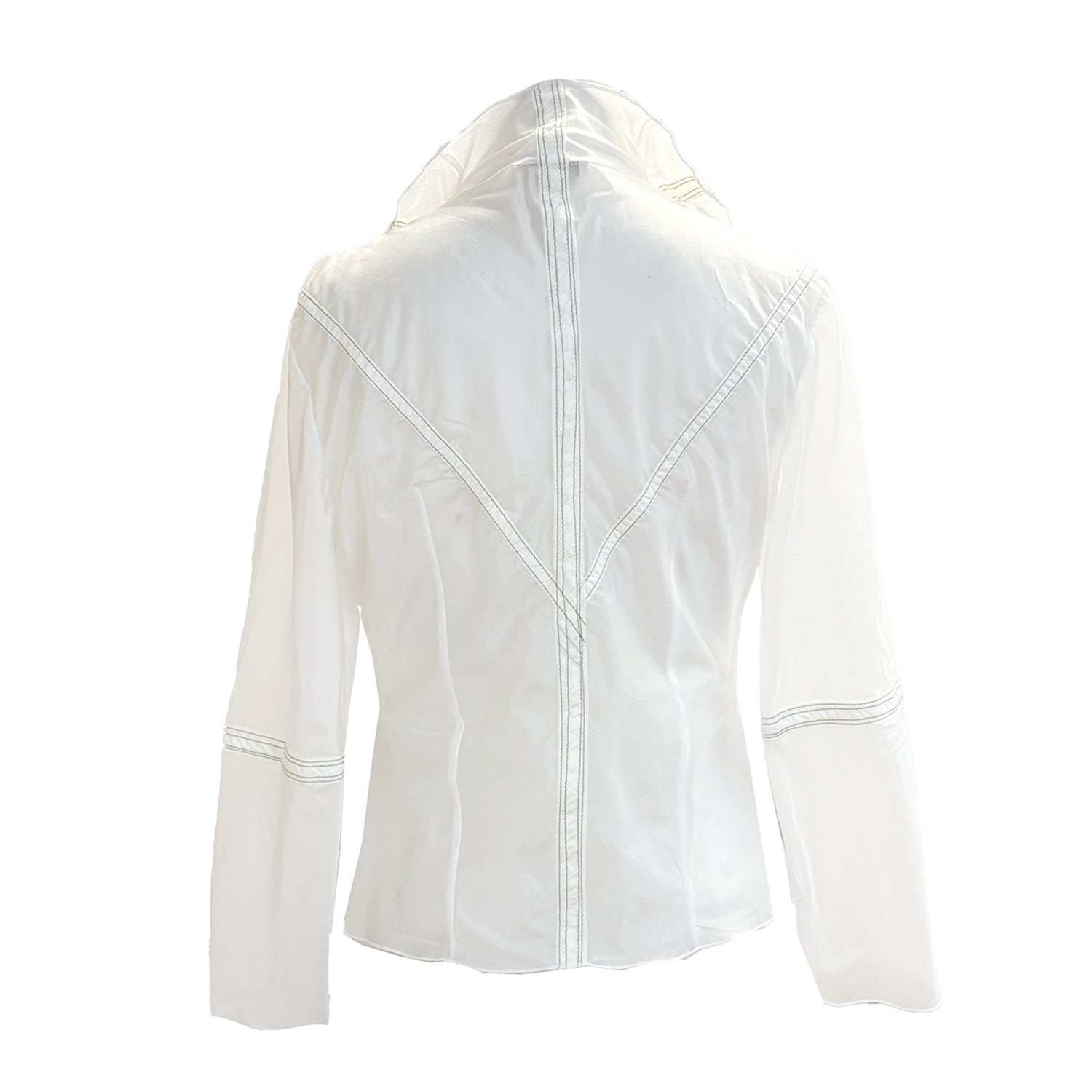 Elinor Flutter Front Jacket-White