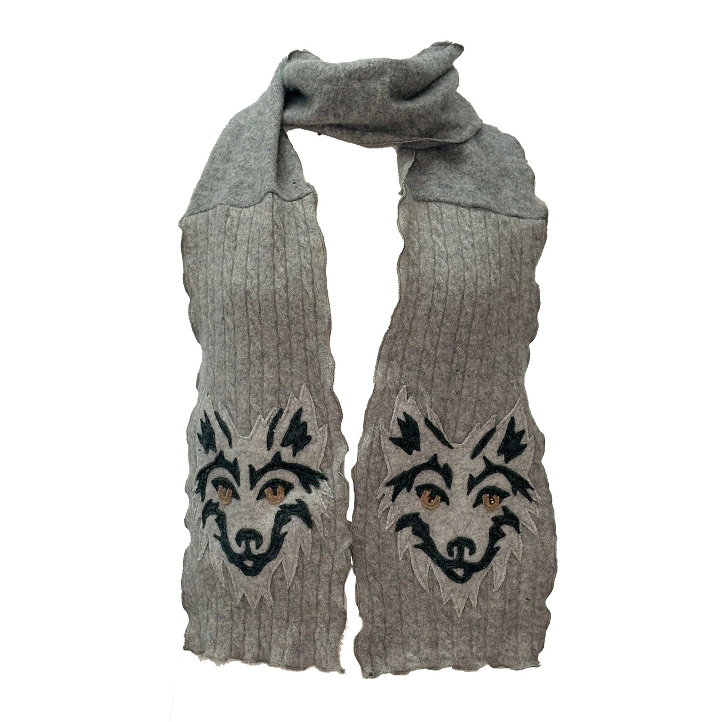 Wolf Scarf – Heather Grey